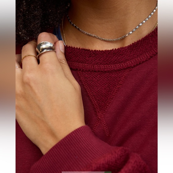 NWT Aerie Très Chic Chenille Oversized Sweatshirt in Goddess - Picture 5 of 15